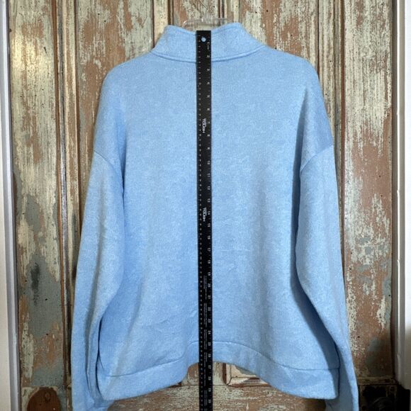 Spongebob Squarepants Dream Team Sweater Light Blue 1/4 Zip No Size Tag READ - Picture 6 of 8